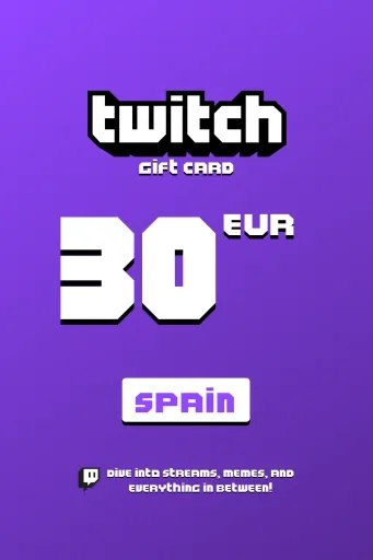 Twitch 30 EUR Gift Card (Spain) - Digital Key