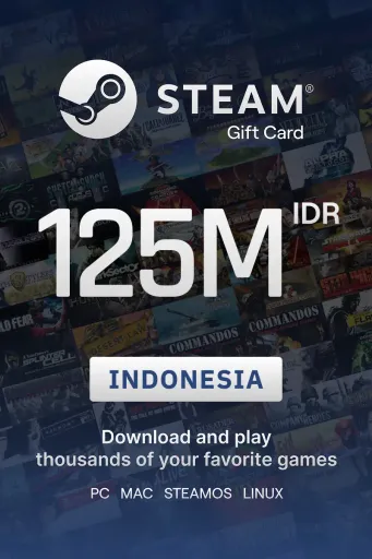 Steam Wallet 1250000 IDR Gift Card (Indonesia) - Digital key