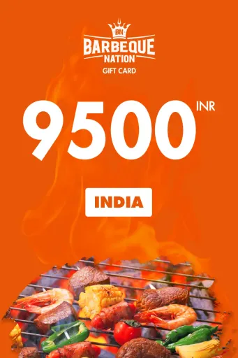 Product Image - Barbeque Nation 9500 INR Gift Card (India) - Digital Key