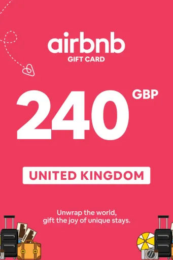 Product Image - Airbnb 240 GBP Gift Card (United Kingdom) - Digital Key