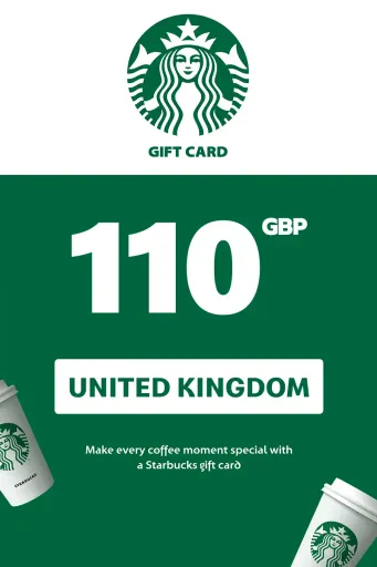 Starbucks 110 GBP Gift Card (United Kingdom) - Digital Key