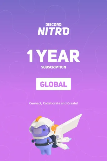 Discord Nitro 1 Year Subscription (Global) - Digital Key