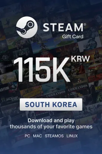 Steam Wallet 115000 KRW Gift Card (South Korea) - Digital Key