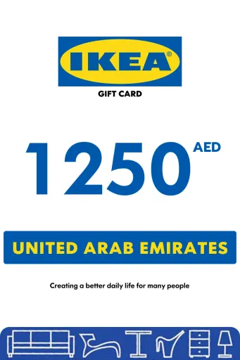 IKEA 1250 AED Gift Card (United Arab Emirates) - Digital Key