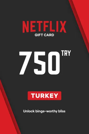 Netflix 750 TRY Gift Card (Turkey) - Digital Key