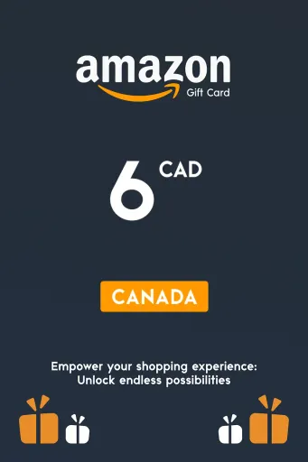 Amazon 6 CAD Gift Card (Canada) - Digital Key