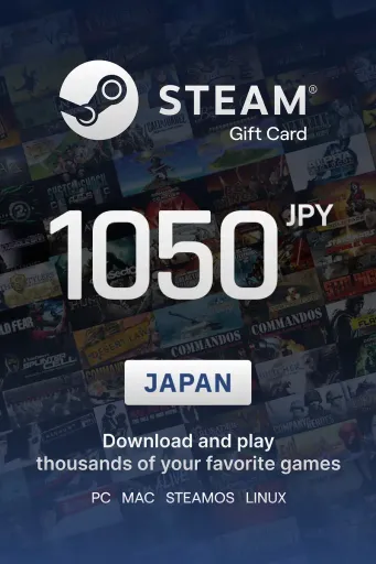 Steam Wallet 1050 JPY Gift Card (Japan) - Digital Key