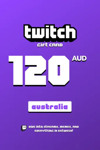 Twitch 120 AUD Gift Card (Australia) - Digital Key