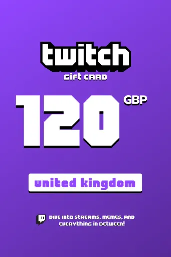 Twitch 120 GBP Gift Card (United Kingdom) - Digital Key