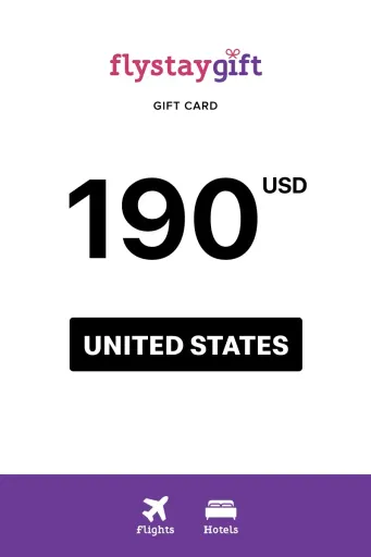Flystay Gift 190 USD Gift Card (United States) - Digital Key