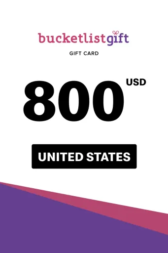 BucketlistGift 800 USD Gift Card (United States) - Digital Key