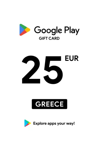Google Play 25 EUR Gift Card (Greece) - Digital Key