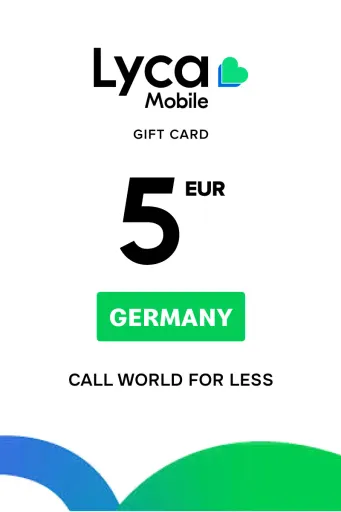 Lycamobile 5 EUR Gift Card (Germany) - Digital Key