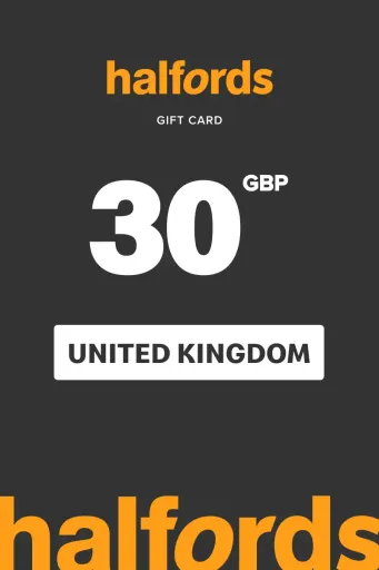 Halfords 30 GBP Gift Card (United Kingdom) - Digital Key