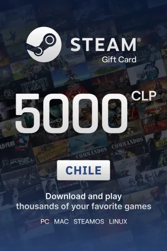 Steam Wallet 5000 CLP Gift Card (Chile) - Digital Key
