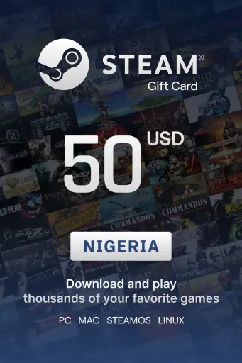 Steam Wallet 50 USD Gift Card (Nigeria) - Digital Key