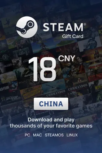 Steam Wallet 18 CNY Gift Card (China) - Digital Key