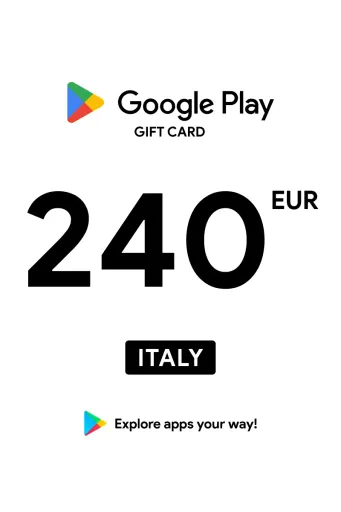 Google Play 240 EUR Gift Card (Italy) - Digital Key