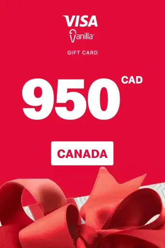 Vanilla Visa 950 CAD Gift Card (Canada) - Digital Key