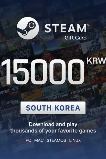 Steam Wallet 15000 KRW Gift Card (South Korea) - Digital Key