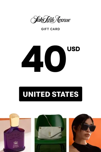 Saks Fifth Avenue 40 USD Gift Card (United States) - Digital Key