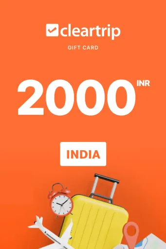 Product Image - Cleartrip Hotels 2000 INR Gift Card (India) - Digital Key