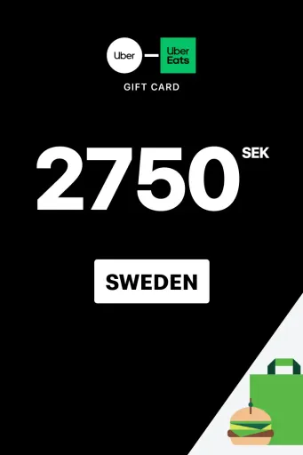 Uber & Uber Eats 2750 SEK Gift Card (Sweden) - Digital Key