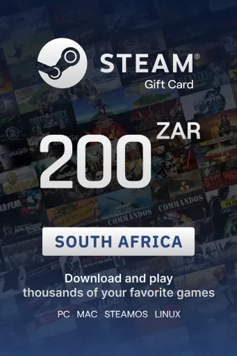 Steam Wallet 200 ZAR Gift Card (South Africa) - Digital Key