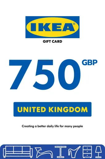 IKEA 750 GBP Gift Card (United Kingdom) - Digital Key
