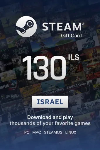 Steam Wallet 130 ILS Gift Card (Israel) - Digital Key