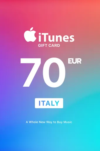 Apple iTunes 70 EUR Gift Card (Italy) - Digital Key