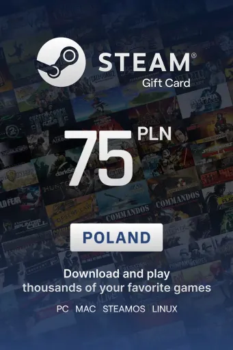 Steam Wallet 75 PLN Gift Card (Poland) - Digital Key