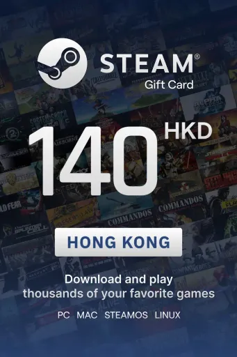 Steam Wallet 140 HKD Gift Card (Hong Kong) - Digital Key