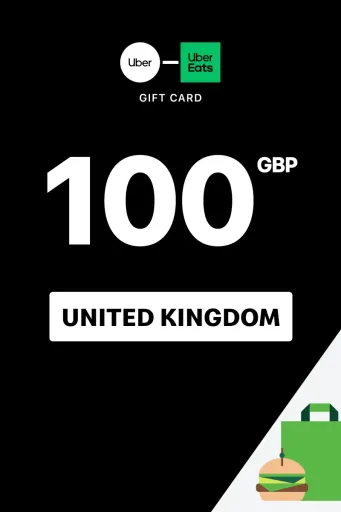 Uber & Uber Eats 100 GBP Gift Card (United Kingdom) - Digital Key