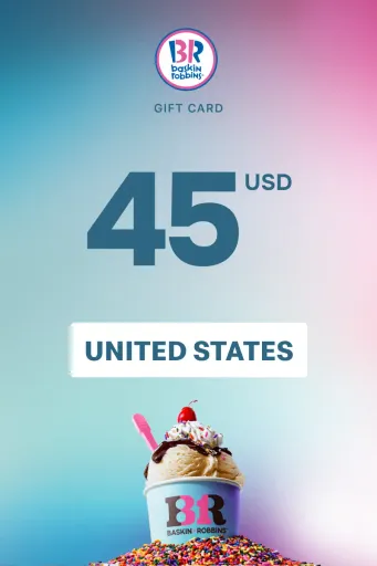Product Image - Baskin Robbins 45 USD Gift Card (United States) - Digital Key