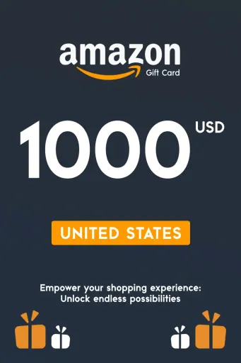 Amazon 1000 USD Gift Card (United States) - Digital Key