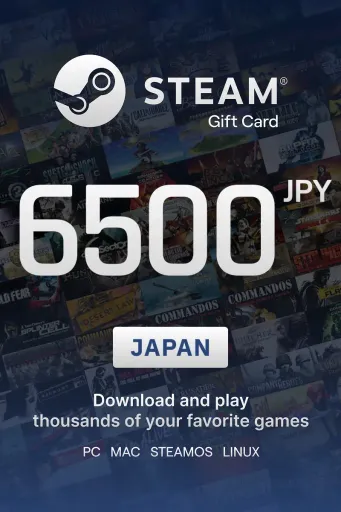 Steam Wallet 6500 JPY Gift Card (Japan) - Digital Key