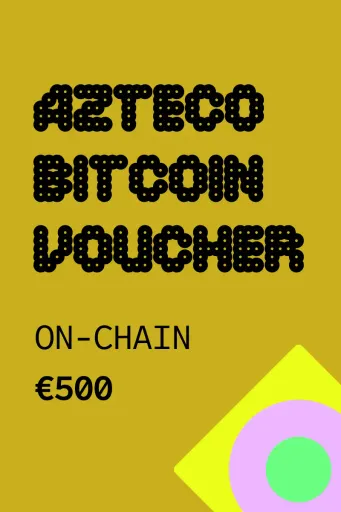 Azteco Bitcoin On-Chain Voucher 500 EUR Gift Card (Global) - Digital Key