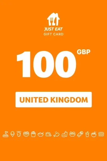 Product Image - Just Eat 100 GBP Gift Card (United Kingdom) - Digital Key