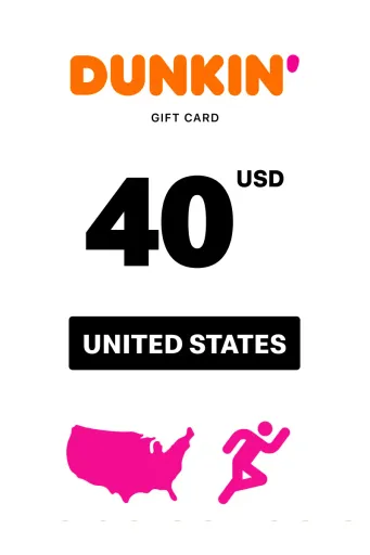 Dunkin 40 USD Gift Card (United States) - Digital Key