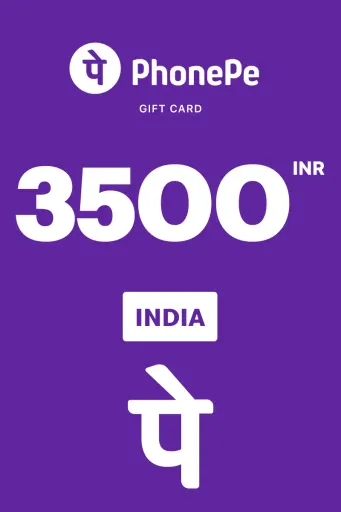 PhonePe 3500 INR Gift Card (India) - Digital Key