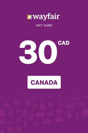 Wayfair 30 CAD Gift Card (Canada) - Digital Key