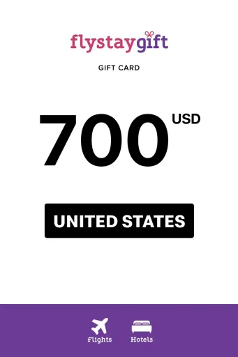 Flystay Gift 700 USD Gift Card (United States) - Digital Key