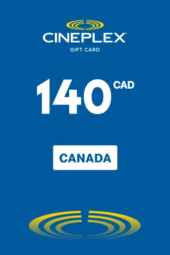 Cineplex 140 CAD Gift Card (Canada) - Digital Key