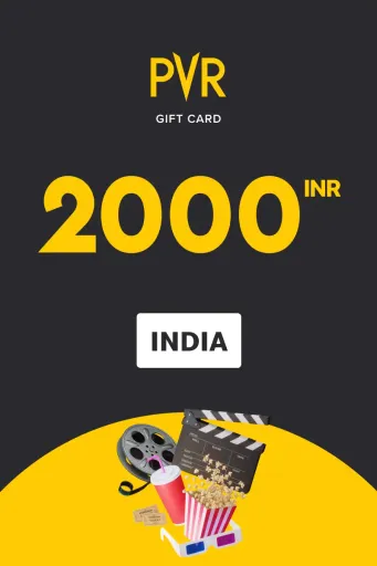 Product Image - PVR Cinemas 2000 INR Gift Card (India) - Digital Key