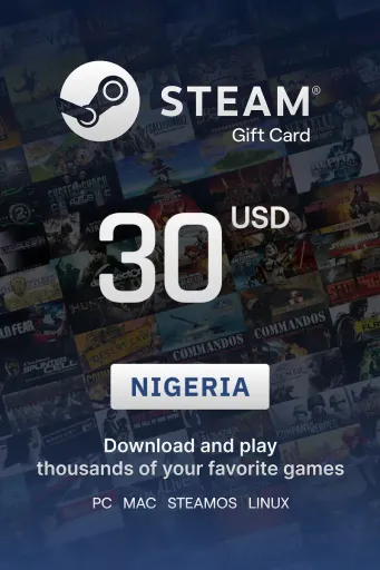 Steam Wallet 30 USD Gift Card (Nigeria) - Digital Key