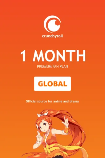 Crunchyroll Premium Fan Plan 1 Month Subscription (Global) - Digital Key