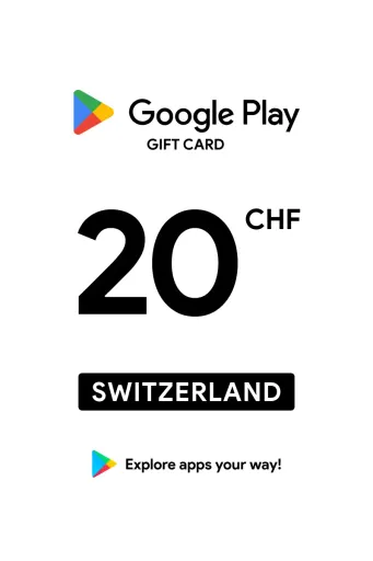 Google Play 20 CHF Gift Card (Switzerland) - Digital Key