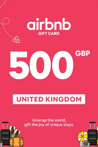 Airbnb 500 GBP Gift Card (United Kingdom) - Digital Key