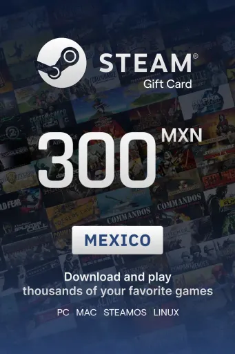 Steam Wallet 300 MXN Gift Card (Mexico) - Digital Key